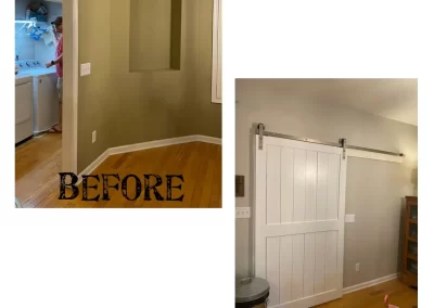Tucker Barn Door Laundry Room
